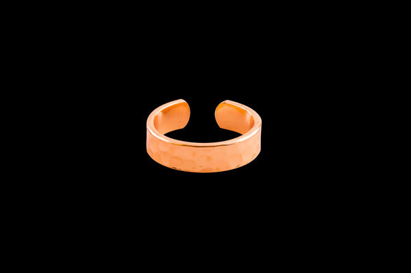 copper dimpled ring made in the USA