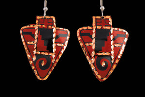 Arrowhead Earrings (Red)