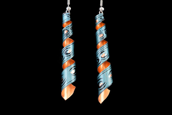 copper jewelry earring