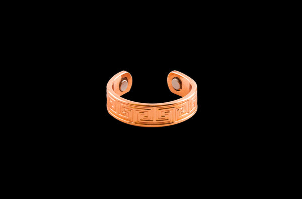 greco-roman ring made of pure copper