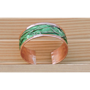 green copper bracelet